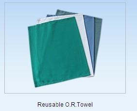Green Cotton Filled Exodontia Sponges Reusable O.R.Towel 58x29 Mesh