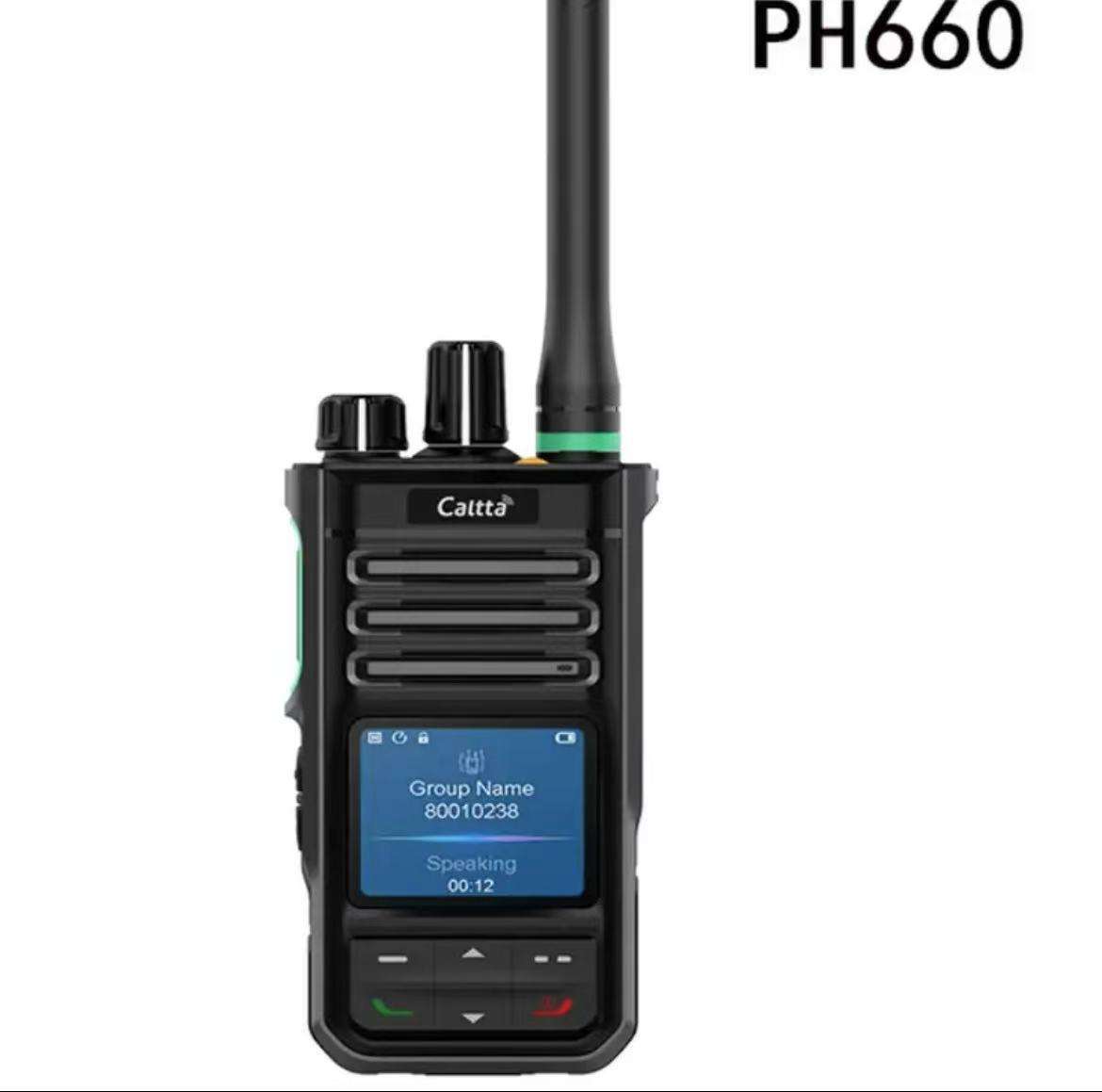 Caltta PH660 Digital DMR Handheld Walkie-Talkie IPX-8 Waterproof Two-Way Radio with 5W Output Power and 3000-3500mAh Battery