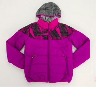 Skin Cared Kids Padded Jacket Girls Mixed Color Microfibre Insulation