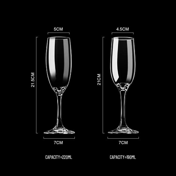 Custom  Bulk Engraved  Logo 6-10 OZ  Premium Crystal Champagne Wedding Glassware- Durable&Stylish