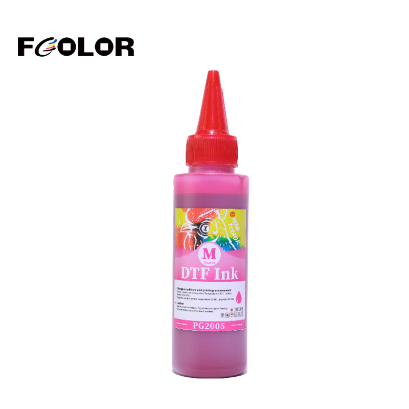 Cheap DTF Film Ink for I3200 1800 XP600 DTF Printers 100ml Bottles for T-Shirts with Vivid Colors