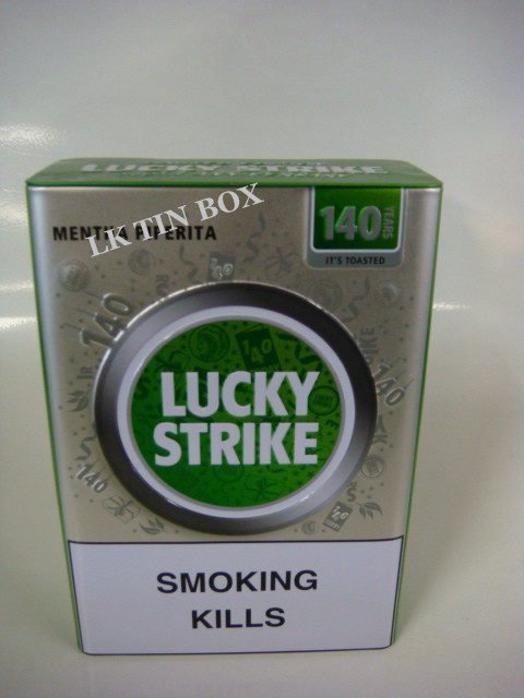 Metal Cigarette Tin Can With Printed Embossing , Personalised Cigarette Tin