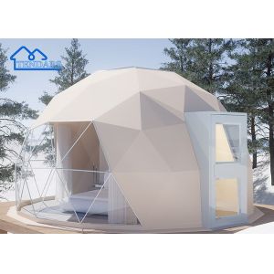 Four Season 8m Dia Glamping Hotel Tent Galvanized Steel Frame Waterproof Fabric for Beach Retreats