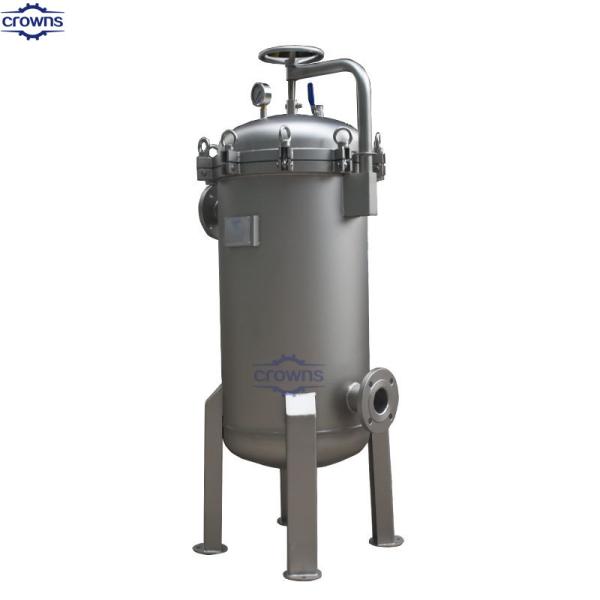 Acero inoxidable 304/316 carcasa de filtro de bolsas de filtro de bolsas individuales y múltiples para el sistema RO