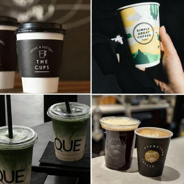 6 oz 8 oz 12 oz Disposable Double Wall Coffee to Go Kraft Paper Cup With Lid