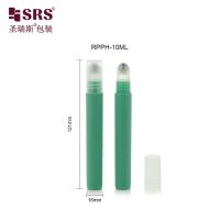 RPPH-10ML(C) Antiperspirant Liquid Plastic Empty Custom Injection Color Green With Steel Ball PP Cap No Leakage