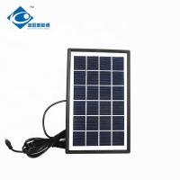 O vidro ZW-3W-6V-2 laminou a central elétrica portátil solar transparente de carregador de bateria 6V dos painéis 3 watts