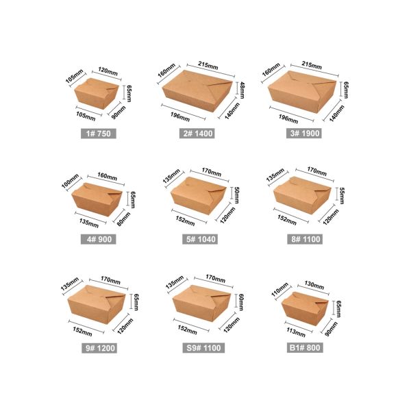 Food Grade Paper Kraft Paper Box Packaging Matte Finish Environmentally Friendly Packaging Option for Various Industries