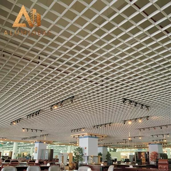 Aluminum  Suspended Metal Grid Ceiling