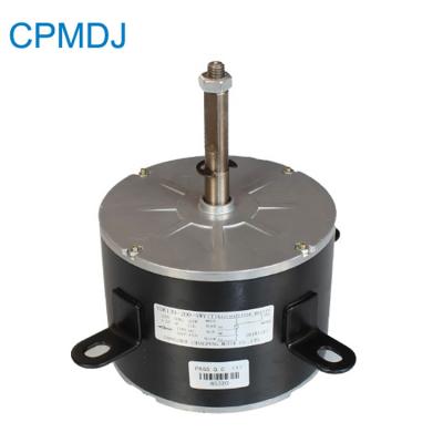 Motor de fã preto do condensador do ar do fio de cobre do fluxo de ar do motor de fã 200W do refrigerador de ar da velocidade dobro 220v 6000