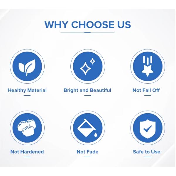 Seca transparente y rápida de las uñas sin adhesivo gancho de acero inoxidable