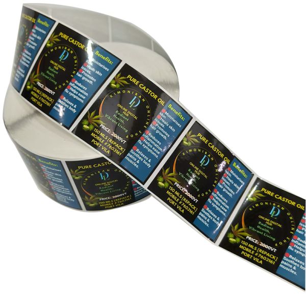 Custom Logo Box Paper Labels Tag Vinyl Cosmetics Box Sticker Adhesive Printing Waterproof Labels Printing