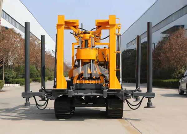 Borehole Vertical Spline 325mm Hydraulic Water Well Drilling Rig Movable