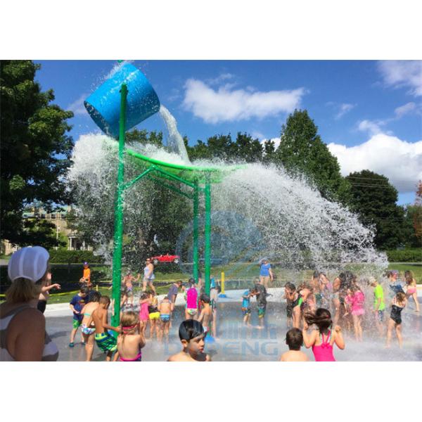 Outdoor Family Water Splash Zone Big Size Fiberglass Water Tripping Bucket For Fun