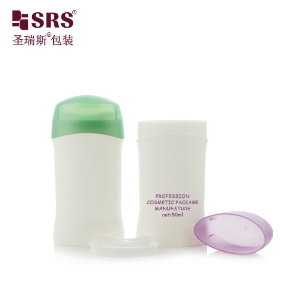 D045 SRS 45ml 75ml PP PCR Economical Deodorant Stick Container For Sunscreen Stick