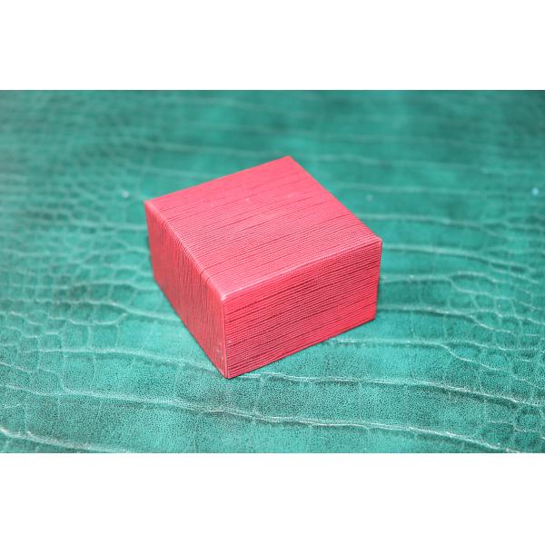 High quality Red color Paper Cardboard Ring Box  Customized Your Color and Logo-Global transportation