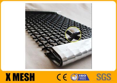Fio 65Mn Mesh Sheets Powder Coated tecido preto do diâmetro 10mm do fio