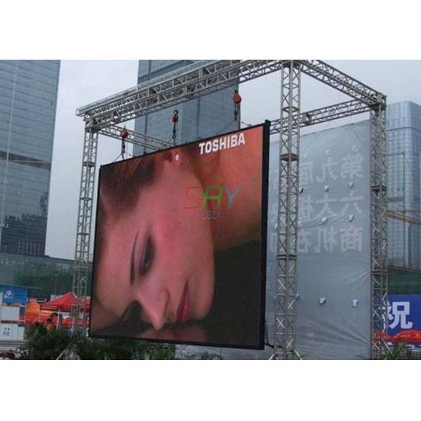 DIP346 Outdoor LED Billboard Rental Commercial 10mm LED Display 100000hrs Lifespan