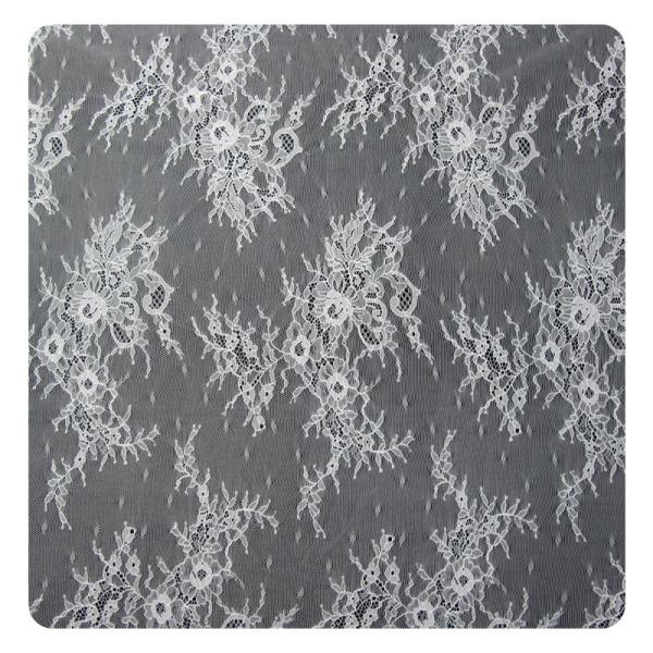 Embroidered Nylon Eyelash Lace Trim Shorts / Embroidered Lace Fabric