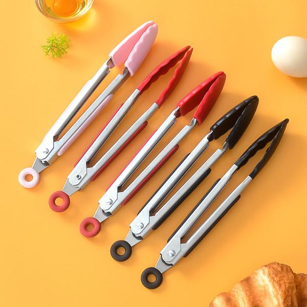 Силиконовые кухонные зубчики с силиконовыми кончиками набор из 3 теплоустойчивых зубчиков инструменты для подачи пищи 7 дюймов 9 дюймов 12 дюймов