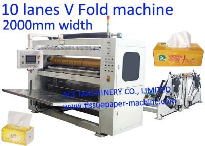 Máquina de lenço de papel facial de 6 pistas