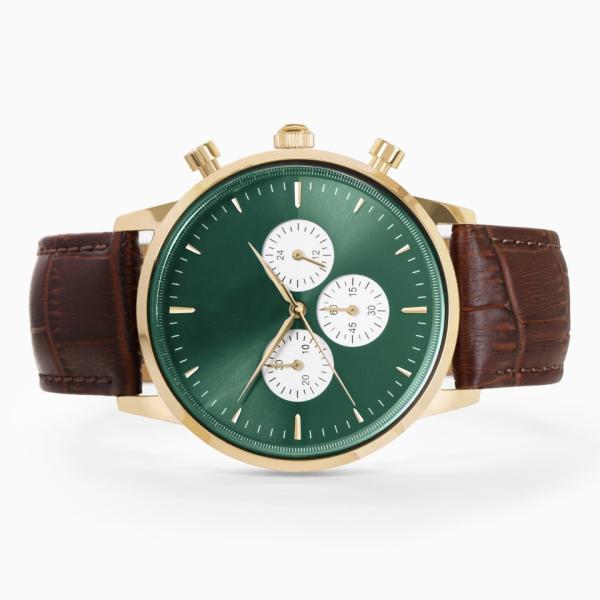 Business 316L Stainless Steel Chronograph Watch Butterfly Buckle 40x11mm Size