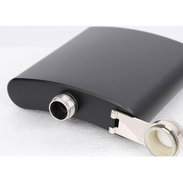Matte Black Paint Kitchen Household Items 6oz Small Drinking Flask