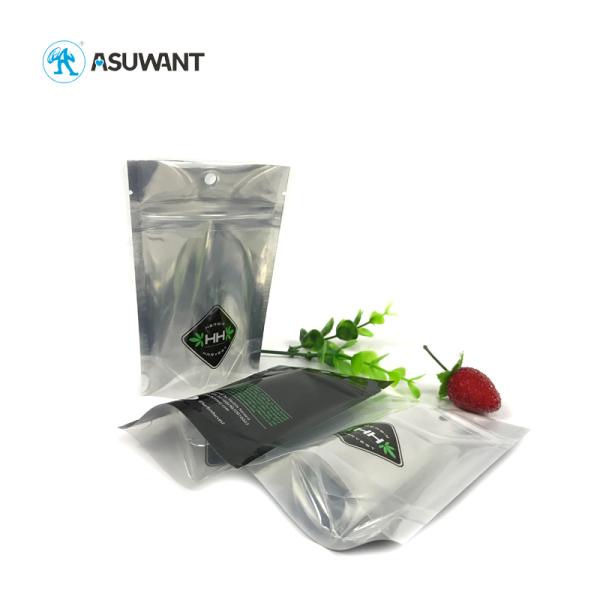 Mylar Bags Laminated Waterproof Medical Weed k Bags Smell Proof With Transparent Window