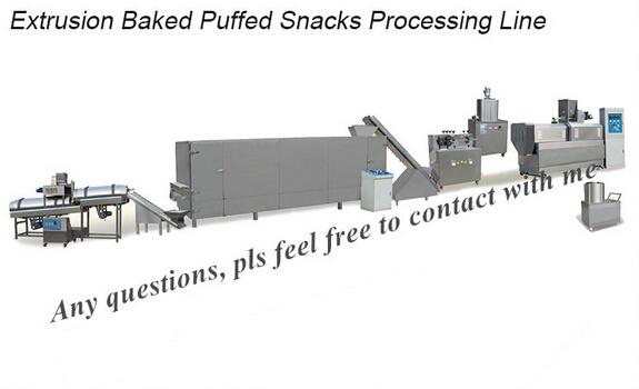 Industrial Puffed Corn Snack Food Making Machine Stainless Steel Food Extruder