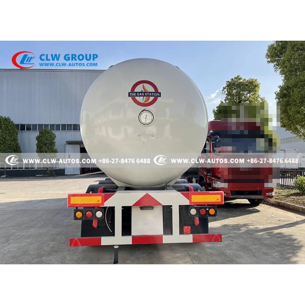 LPG 3 Axle Tank Semi Trailer LPG Transport Propane Trailer 25 Ton 50CBM