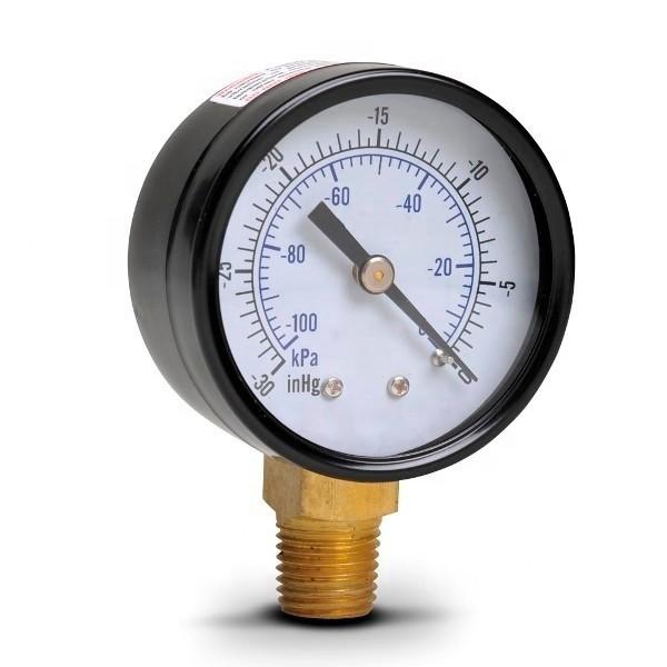 Calibre de pressão enchido 100mm dos acessórios do sistema do RO glicerina de aço inoxidável