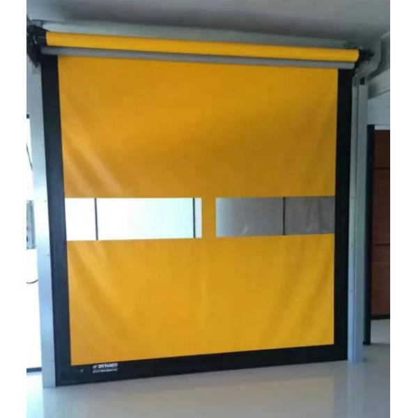 Zipper Rapid Roller Doors Soft Pvc Fabric High Speed 220V