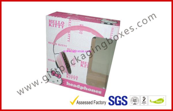 Custom Headphone Corrugated Paper Box , Hello Kitty Colorful Box For Packaging