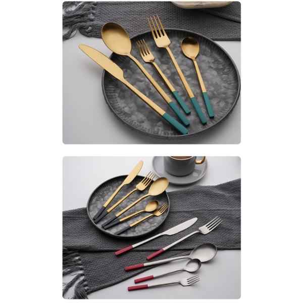 25cm*15cm*5cm Kitchen Flatware Sets 5 Piece Cutlery Set For Restaurant