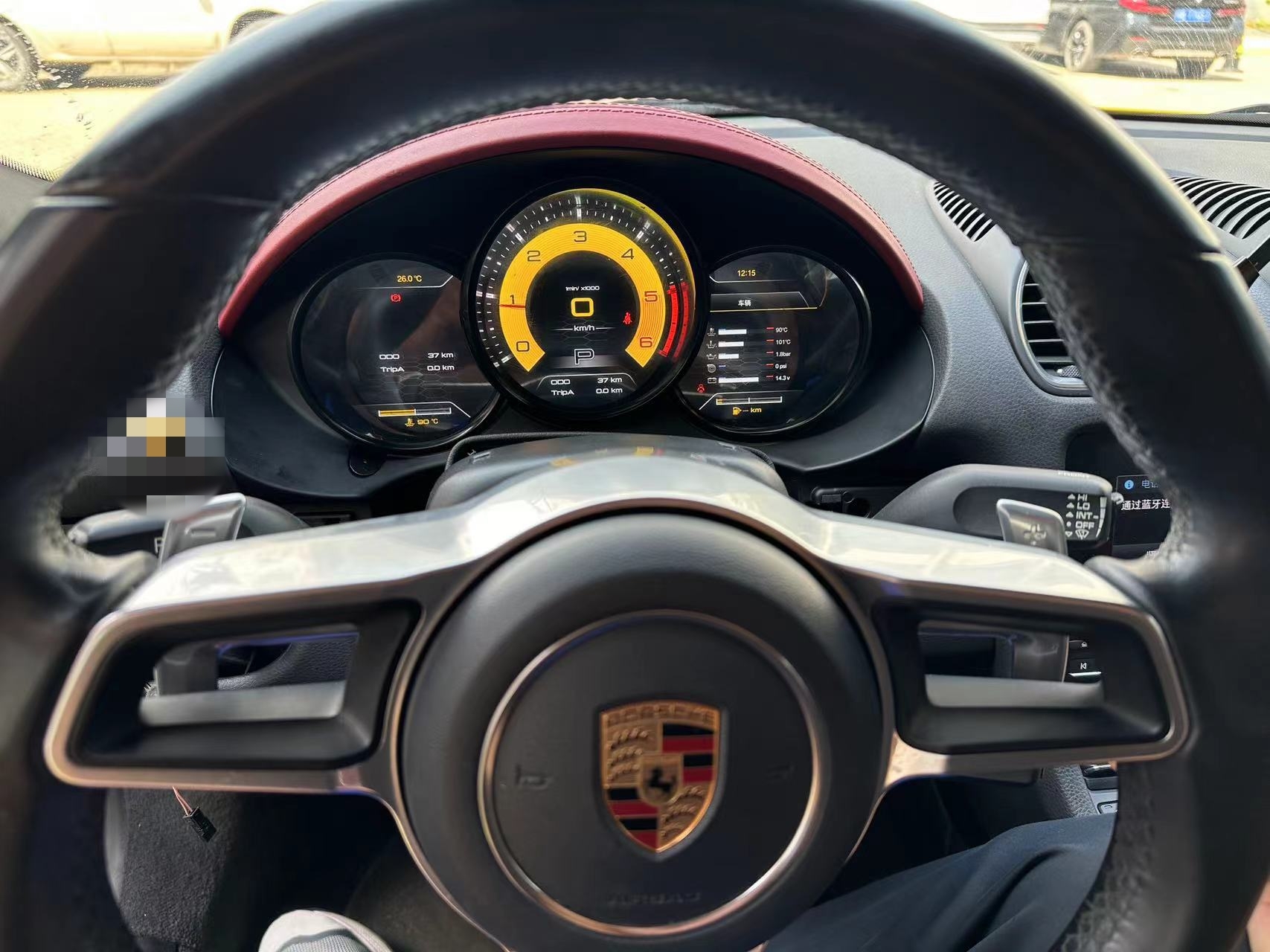 Boxster&Cayman 718 LCD instrument cluster