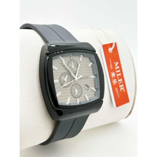 Fashion Style Business Men Quartz Wrist Watch With Silicone Strap