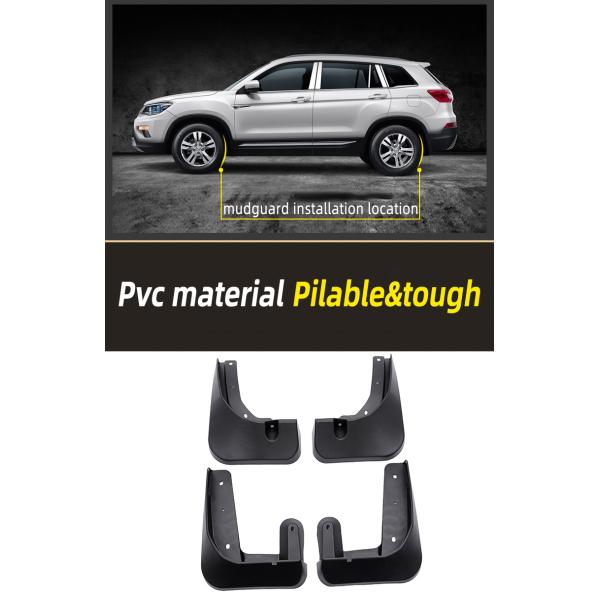 UV Resistant Car Tyre Mudguard Black PVC Mercedes Gla Mud Flaps