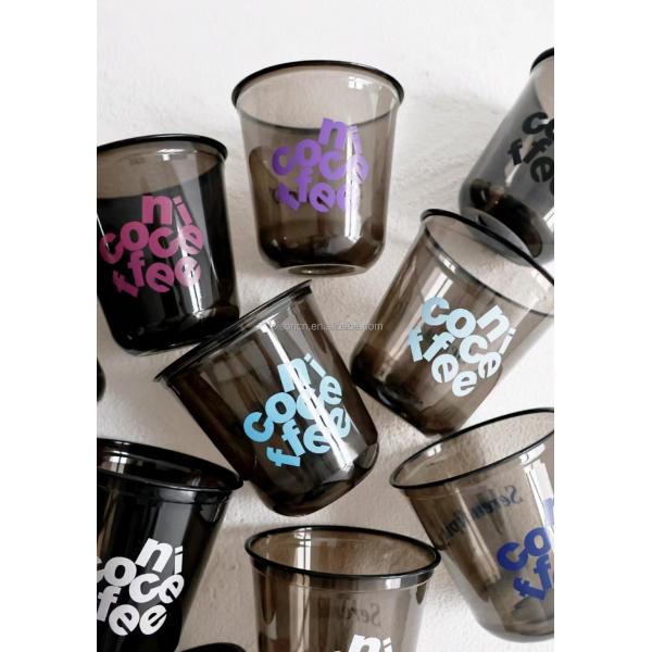 Custom Print Logo Bubble Tea Cup Juice Smoothie Cup 16oz/500ml/24oz/700ml