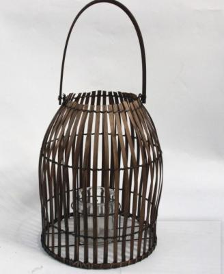 Hot Sale Led Lantern Indoor And Outdoor Decoration Natural Handmade Rattan Weave Candle Holder