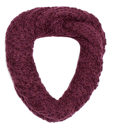 LADY WOOL FASHIONABLE KNITTED INFINITY SCARF