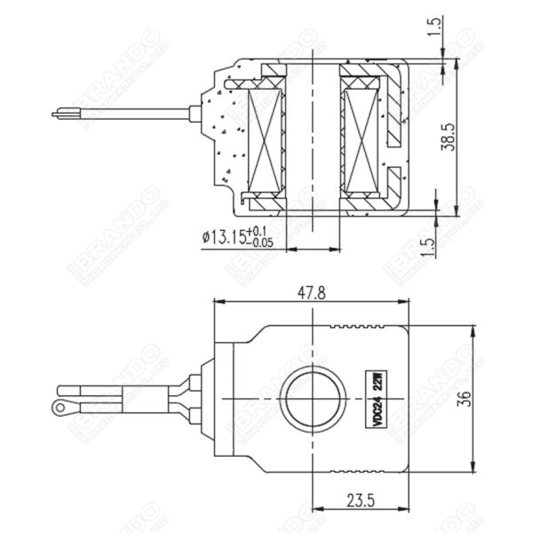 Катушка 092602130 соленоида экскаватора Faton Lovol 26 VDC 092601130 14 VDC