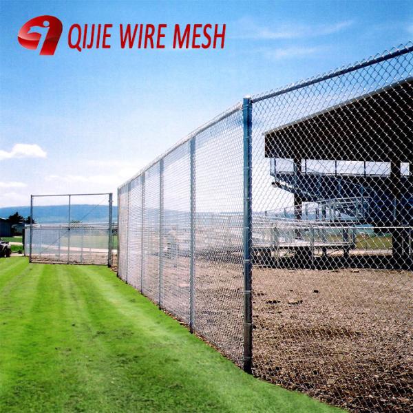 Горячая окунутая гальванизированная ткань загородки звена цепи 6x10 Ft 9 покрашенная датчиком для спорт баскетбола