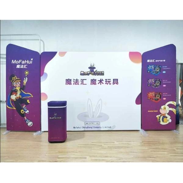 Easy Install Trade Show Booth Displays Custom Printed 6X3 Stand No Tools Required