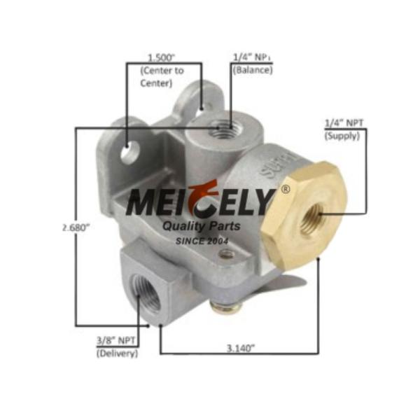 Válvula de liberación rápida de freno de aire confiable WA289714 - Ideal para Volvo