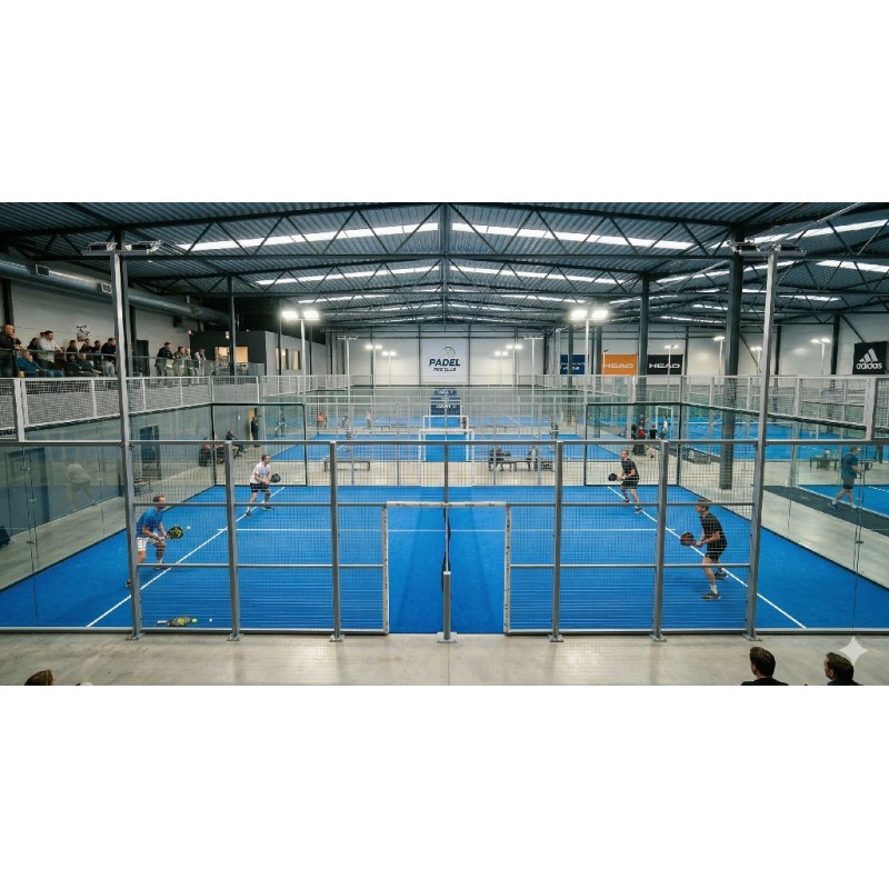 Panoramic Padel Tennis Court Outdoor Paddle Court Sports Field Terrain De Padel