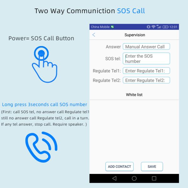 3000mah Battery 4G Listening Tracking Device with Sound Notifications and PCBA ZX905