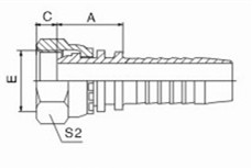 Metric Female Multiseal High Pressure Hydraulic Hose Connector For building