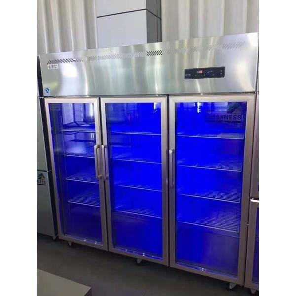 3 Doors Upright Stainless Steel Freezers For Restaurant Kitchen