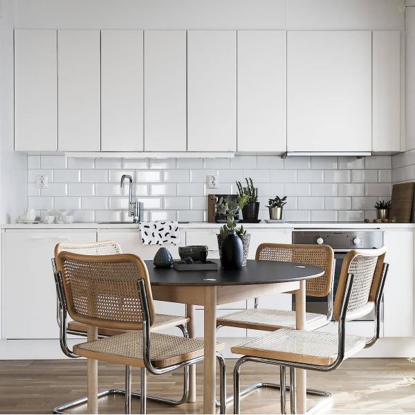 I Shaped Small Wooden Kitchen Cabinets White Melamine Cupboard