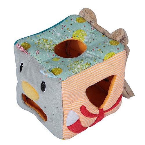 Eco Friendly Stuffed Animal Tissue Box Square Shape Embroidery Logo